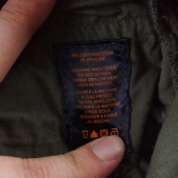 Good Man Brand Chino Pants Mens 36x34 Green Flat Front - Picture 6 of 12